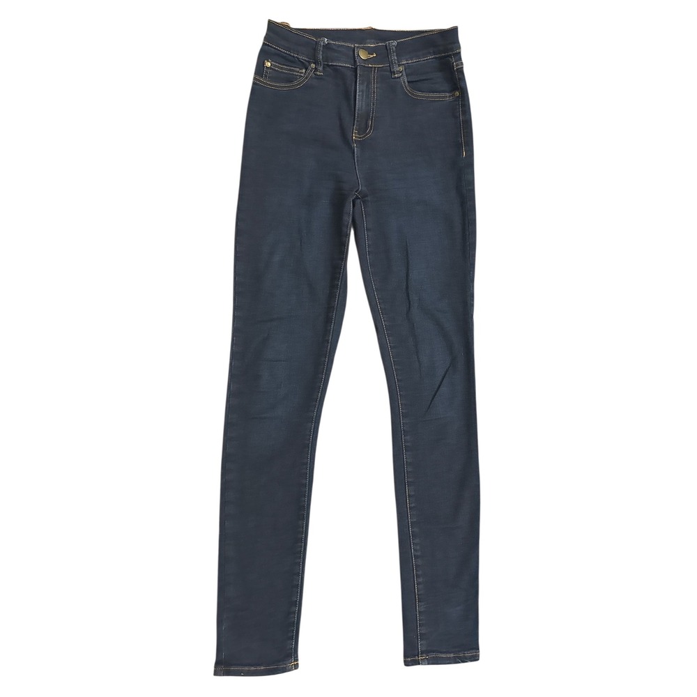 Lole Womens Dark Wash High‎ Rise Skinny Jeans Stretch Denim Size 26